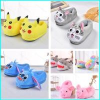 ราคา BH2 Pikachu Stitch Unicorn Shark Plush รองเท้าแตะผ้าฝ้ายน่ารักสำหรับของขวัญฤดูหนาว (48654383291)