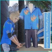 ราคา เสื้อกางเกงคอสเพลย์ Cloud Strife จาก Final Fantasy VII พร้อมใช้งานในงานปาร์ตี้และฮาโลวีน (48155547734)