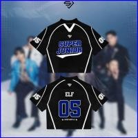 ราคา เสื้อยืดแขนสั้นแบบ jerseys streetwear สำหรับพัดลมสนับสนุน Super Junior ELF หมายเลข 05 (48006732908)