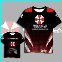 ราคา เสื้อยืดแขนสั้น Resident Evil ลายกราฟิก 3D สำหรับทุกเพศ สไตล์ลำลองหลวม ๆ (47255003724)