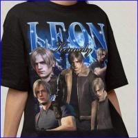 ราคา เสื้อยืด unisex แบบ bootleg ลาย Leon S Kennedy จากเกม Resident Evil พร้อมไซส์ทุกขนาด (46957059286)