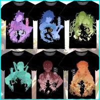 ราคา เสื้อยืดแขนสั้นDemon Slayer แบบUnisexและไซส์ใหญ่พิเศษ (45054433432)