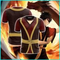 ราคา เสื้อยืดแขนสั้น Bh2 Avatar The Last Airbender ตัวละคร Aang และ Katara สำหรับคอสเพลย์และ HALOWEEN (44805301418)