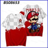 ราคา เสื้อยืดคาเรียลกราฟิก แบบอนิเมะ Super Mario Bros ออกแบบ 3D สำหรับทุกไซส์ เด็กและผู้ใหญ่ (40179088111)