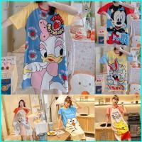 ราคา ชุดนอนผู้หญิงการ์ตูน Minnie แบบเจ้าหญิง ชุดนอนเนื้อนุ่มนุ่มสำหรับฤดูร้อน พร้อมไซส์ใหญ่ (28594077169)