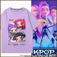 ราคา เสื้อยืดอนิเมะแขนสั้น จากอนิเมะ Demon Hunters เหมาะสำหรับฤดูร้อน (26888538705)