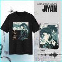 ราคา เสื้อยืดแขนสั้น Wuthering Waves สำหรับคนเล่นเกม ออกแบบ unisex ฤดูร้อน (57704950114)