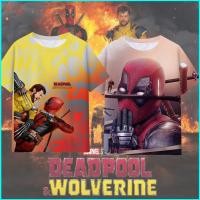 ราคา เสื้อยืดอนิเมะ Deadpool และ Wolverine แบบ 3D สำหรับฤดูร้อน (44428322379)