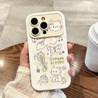 ราคา หูฟังแมว ซิลิโคนอ่อนนุ่ม หน้าต่างขนาดใหญ่ น่ารัก มีน้ําค้างแข็ง เหมาะสําหรับ iPhone x xs xr xsmax 7 8 11 12 13 14 15 16 17 pro max 7 8 14 15 16plus 17air เคสป้องกัน (45655685518)