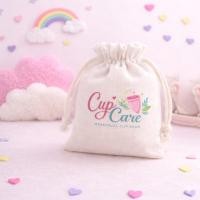 ราคา ถุงผ้าใส่ถ้วยอนามัย พกพา ขนาด 4x5 นิ้ว สำหรับใส่ 1 ถ้วย Menstrual Cup Pouch ถุงผ้ารักษ์โลก (49156984174)