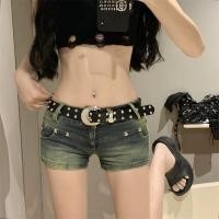 ราคา Y2k Slimmer ดู 25 ปี Super กางเกงขาสั้นเพชร Retro เซ็กซี่ออกแบบ Denim ต่ําเอวกระเป๋าก้นสาวร้อนฤดูร้อนกางเกง 7KHU (55056986764)