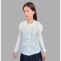ราคา เสื้อคลุมกันหนาวไหมพรมสีขาวลุคคุณหนู (25151643164)