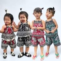 ราคา OXY Shop ชุดเซตสายเดี่ยวเด็ก เสื้อ กางเกง ชุดเที่ยวทะเล น่ารักผ้านิ่มใส่สบายไม่บาดผิว (27300858595)