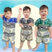 ราคา Oxy shop ชุดช้างทอง เด็กลายใหม่ งานตัดจากทางร้านเอง ช้างไทย 100 (24183306223)