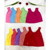 ราคา เสื้อคอกระเช้าเด็กใส่หน้าร้อน ใส่สงกรานต์สีสดใส (25171403192)