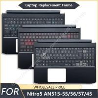 ราคา ใหม่สําหรับ Acer Nitro5 AN 515 55 AN515 56 AN515 57 AN515 45 N18C3 US แป้นพิมพ์แล็ปท็อป Palmrest Upper Top Case Backlight เปลี่ยนคีย์บอร์ด (56057068841)