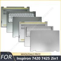 ราคา ใหม่สําหรับ DELL Inspiron 14 7420 7425 2 in 1 แล็ปท็อปปกหลัง LCD บานพับ Palmrest ด้านล่างแล็ปท็อปกรอบ (42329212064)
