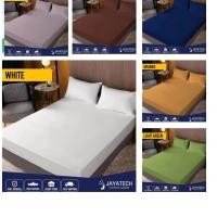 ราคา ผ้าปูที่นอน 3 3 5 5 6ฟุต ผ้าปูเตียงสีพื้น ผ้าปูที่นอนกันไรฝุ่น ปูที่นอนนุ่ม ผ้าปูรัดมุม10นิ้ว (25985346417)