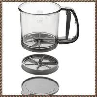 ราคา บ้านสวน1 ตะแกรงร่อนแป้งสําหรับการอบ กระชอนตะแกรงตาข่ายละเอียดพิเศษสองชั้น เครื่องร่อนแป้งแบบบีบมือถือสําหรับห้องครัว (54406193104)