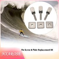 ราคา Nxarose Nxarose 3 กระดานโต้คลื่น Longboard เลื่อน Fin สกรูและชุดเปลี่ยนแผ่นสำหรับ Stand Up Paddle Body Board (47456983872)