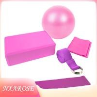 ราคา Nxarose Nxarose 5 ชิ้นชุดอุปกรณ์โยคะประกอบด้วยบล็อกบอลยืดสายต้านทานวงวงออกกำลังกาย (54606959678)