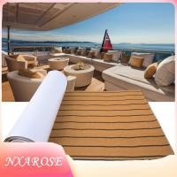 ราคา Nxarose แผ่นพื้นไม้สักเทียม EVA กันลื่นและมีกาวในตัวเหมาะสำหรับเรือยอทช์เรือกระดานโต้คลื่น 240600 6 ซม แถบสีน้ำตาลและสีดำ (40529250535)