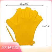 ราคา Nxarose Nxarose 1 คู่ถุงมือว่ายน้ำ Webbed Fitness การฝึกอบรมความต้านทานน้ำซิลิโคนถุงมือดำน้ำถุงมือว่ายน้ำ (45607189274)