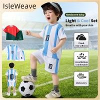ราคา เก็บเงินปลายD ชุดฝึกซ้อมฟุตบอลสำหรับเด็กผู้ชายฤดูร้อน พิมพ์ลาย ระบายอากาศ ดูดซับเหงื่อ ชุดกีฬา (41829008860)