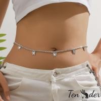 ราคา COD ส่งเร็วจากไทย สร้อยคอคาดเอวประดับเพชรแบบเรียบง่ายทันสมัย เครื่องประดับเอวผู้หญิงลายผีเสื้อ Tender (41515139710)