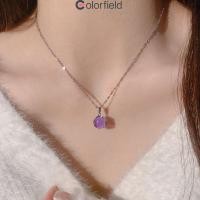 ราคา Colorfield สร้อยคอ สีม่วงจี้หินคริสตัล แฟชั่น สําหรับผู้หญิง เครื่องประดับแฟชั่น สไตล์เกาหลี สําหรับผู้หญิง (27123770329)