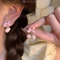 ราคา Colorfield ผู้หญิงแฟชั่นสีชมพูห้อยเชอร์รี่ต่างหูหูกระดุมหูเจาะเครื่องประดับเข้ากับทุกการแต่งกาย ส่งเร็ว (26227045816)