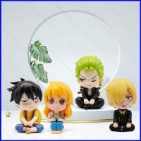 ราคา G2P ONE PIECE Action Figure รุ่น Q นั่งท่าทาง Sanji Nami Luffy Zoro ตุ๊กตาของเล่นเครื่องประดับ P2G (53506522495)