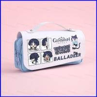 ราคา G2P Wanderer ดินสอ Genshin Impact เครื่องเขียนนักเรียนกระเป๋า Kunikuzushi 3 ชั้นซิปขนาดใหญ่ความจุปากกา Storag (51406522107)