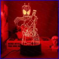 ราคา G2P Masked Kamen Rider Night Light อะนิเมะ 3d โคมไฟระยะไกล LED ชาร์จ USB แสง Decade Revice Zero One Home Decor Gi (48956534416)
