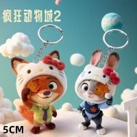 ราคา zootopia keychain judy rabbit fox nick nick wilde judy hopps key chain keychain ring unisex chain zootopia pendant (44703800790)