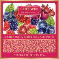 ราคา ชาผลไม้สกัดเย็น Greatness Berry เกรทเนส เบอร์รี่ ชาเบอร์รี่รวม พรีเมียม ไม่มีคาเฟอีน หอมสดชื่น ดื่มได้ทั้งวัน 120g (24971667666)