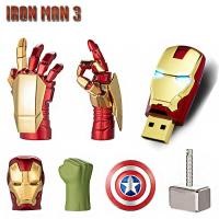 ราคา Iron Man set Style USB Flash Drive 128GB 64GB 32GB 16GB 8GB U Disk Version 2 0 (28762324574)
