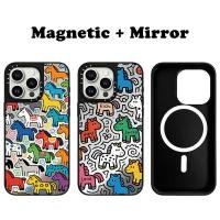 ราคา Carving โลโก้กระจกแม่เหล็กปลอกเหมาะสําหรับ iPhone 17 Pro Max 17Air 16 Promax 15 Plus 14 Pro 13 12 11 Horse Casetify เคสโทรศัพท์กันกระแทกป้องกันฝาครอบ (51607277706)
