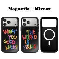ราคา Carving โลโก้Wish คํากระจกแม่เหล็กปลอกเหมาะสําหรับ iPhone 17 Pro Max 17Air 16 Promax 15 Plus 14 13 12 11 Caseti เคสโทรศัพท์กันกระแทกป้องกันฝาครอบ (40329112637)