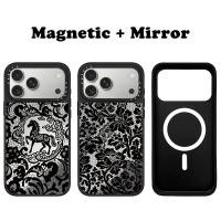 ราคา Carvingโลโก้กระจกMagneticเหมาะสําหรับiPhone 17 Pro Max 17Air 16 Promax 15 Plus 14 Pro 13 12 11 Lace Casetifyเคสโทรศัพท์Shock proofปกป้องฝาครอบ (57107189935)
