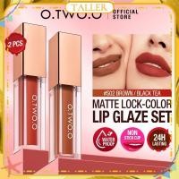 ราคา พร้อมส่ง 1 2 3 แพ็ค ชุดแต่งริมฝีปาก O two o 2 ชิ้น ลิปทินท์ กันจูบ เนื้อแมท กันน้ำ ติดทนนาน ลิปสติกเนื้อลิควิด เครื่องสำอาง 3 ดีไซน์ TALLER (52756645845)
