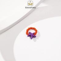 ราคา European American Fashion Handmade Woven Starfish Ring Beaded Jewelry Glass Rice Bead Ring Geoo (26171832842)