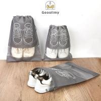 ราคา ถุงใส่รองเท้าแบบหูรูด ถุงเก็บรองเท้า กระเป๋าเก็บรองเท้า Shoe Bags ป้องกันฝุ่น ถุงใส่ของอเนกประสงค์ ถุงเก็บผ้าไม่ทอ Geoo (25939572689)
