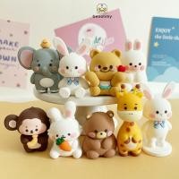 ราคา ตกแต่งเค้กสัตว์ เครื่องประดับ ยางนิ่ม รูปการ์ตูนสัตว์ สิงโต ยีราฟ ช้าง น่ารัก สําหรับตกแต่งเค้ก (28321053977)