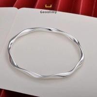 ราคา Smooth Face Sliding Bangle Women Simple Niche Light Luxury Bangle Versatile High end Bangle Geoo (29029184224)