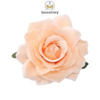 ราคา Rose Brooch Hair Clip Simulated Flower Hair Clip Bohemian Style Edge Clip Flower Brooch Geoo (26478624816)
