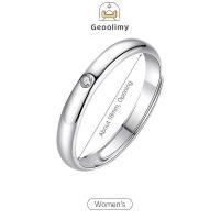ราคา Wedding Couple Ring Simple Adjustable Ring High end Zircon Open Ring Geoo (25742514276)