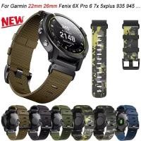 ราคา 26 22 มม สําหรับ Garmin Fenix 6X 6 7X 7 5X 5 EPIX Easyfit สายรัดข้อมือไนลอน Fenix 3HR Tactix7 Quick Release สร้อยข้อมือสมาร์ทวอทช์ (29210372845)