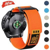 ราคา 26 มม 22 มม QuickFit สายไนลอน ไม่มีนาฬิกา สําหรับ Garmin Fenix 8 7X 6X 5X Epix Pro 47 มม 51 มม Enduro 3 Sport band สร้อยข้อมือยุทธวิธี (41907317075)