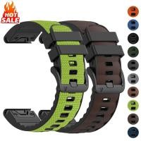 ราคา Quick Fit 22 มม 26 มม ไนลอน หนัง สายรัดซิลิโคนสําหรับ Garmin Fenix 8 51 มม 47 มม Fenix 7 7X 6 6X Pro Epix Pro Gen 2 Fenix 5 5X Fenix 3 สายรัดกีฬา (58052564864)